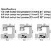 3 Size Domestic Sewing Machine Foot Presser Rolled Hem Feet Set For Brother Singer Janome Babylock Juki Sewing Machine Tools 6