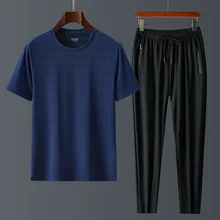 

Casual Suit Men's Summer Thin Short-SleevedTT-shirt Trendy with Handsome Sports Set