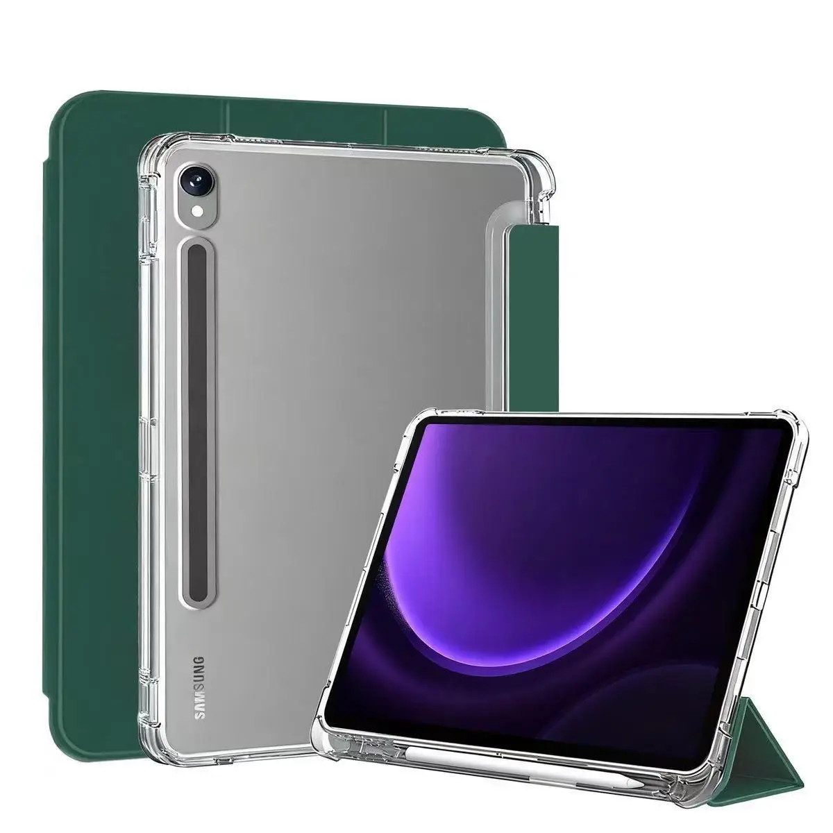 Matte Transparent Back Cover with S Pen Holder