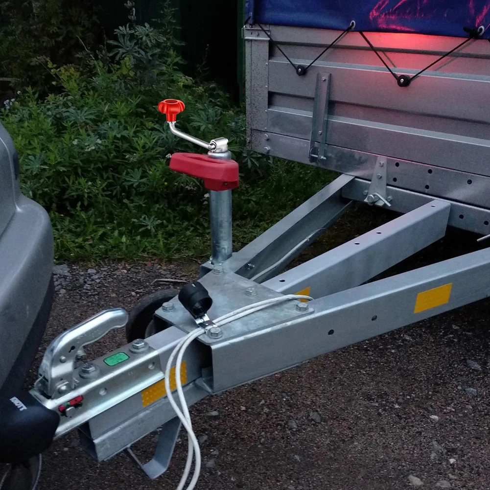 2 Set Universal Trailer Jack Handle Comes with Bolt Nut Spacers Replacement Jack Crank Wind Jack Handle Fits Most Jacks Trailer