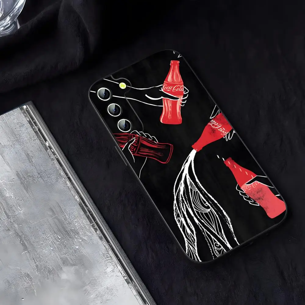 Fashion Phone C-Coca Case For Samsung A05 ColaS A34 A23 A24 A54 A14 A33 A13 A21 A71 A31 A22 A53 A52 A73 A32 A50 A20 A40 Coque
