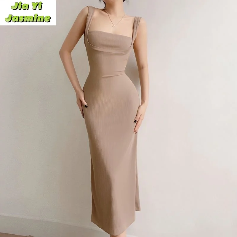 European and American Backless Strapless Dress New Style for Summer 2024 Sexy and Spicy Girl Long Dress Women's Trend