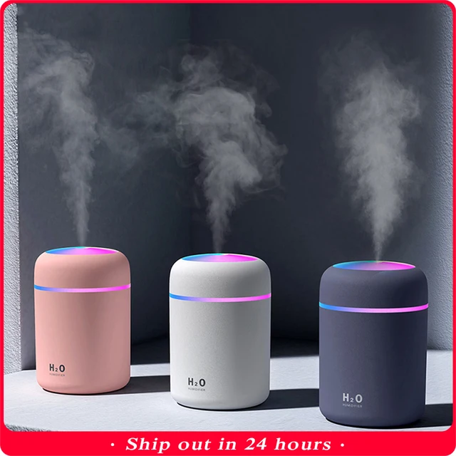 Car Air Freshener LED Air Humidifier Diffuser Air Humidifier Aromatherapy Aroma Fragrance Auto Interior perfume Accessories 1