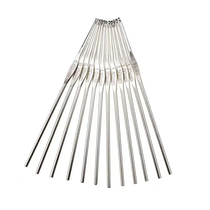 CHINA -Kit de modèles de Crochet métallique mixte, 12 pièces, aiguilles à tricoter en aluminium