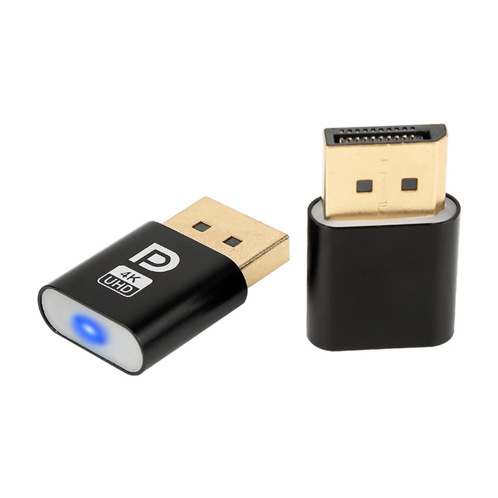 4K Displayport Dummy Plug DP Display Adapter EDID Headless Ghost Emulator Desktop Accessories for PC Graphics Video Card
