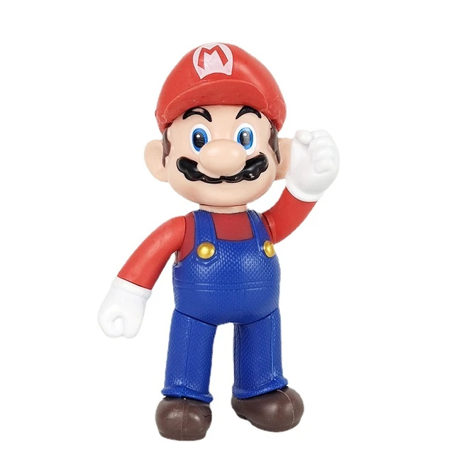 Figuras de dibujos animados de Super Mario Bros, modelos creativos de  Luigi, Yoshi y Mario, juguetes