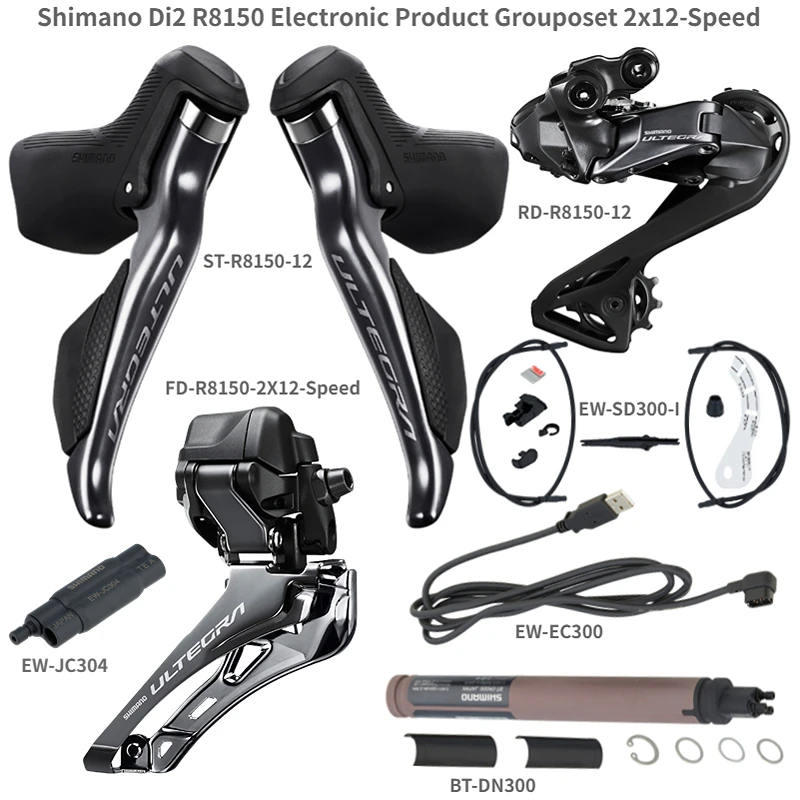 shimano Ultegra Di2 R8150 2x12 Speed Groupset Road Rim Brake Groupset V