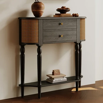 Consolle di bellezza vintage, ingresso di lusso, soggiorno, consolle premium, cassetti, portaoggetti, mobili Tavolo Salotto