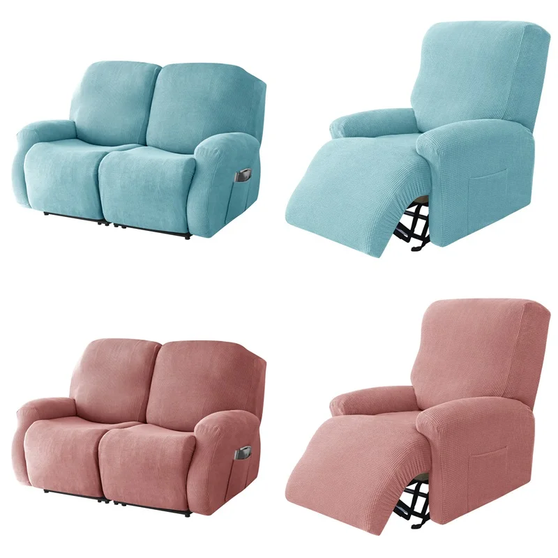 1 2 Seat Polar Fleece Recliner Sofa Couch Cover Lazy Boy Lounger Armchair Cover Sofa Covers