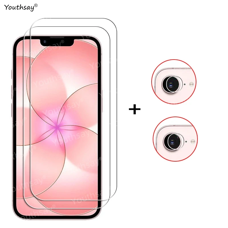 Premium Tempered Glass Screen Protector with HD Clarity and Camera Lens Film
