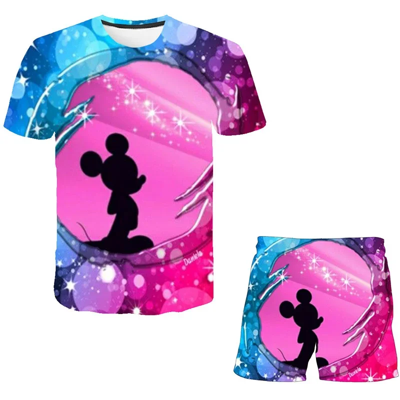 Bambini Ragazzi Topolino Magliette Manica Corta Bambini Ragazze Stampa Cool T Shirt Bambini Popolare Topolino Vestito 1-14 Anni