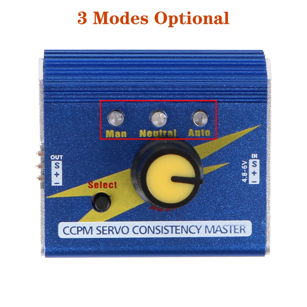 RC Servo Tester RC Motor Test Meter Multi Function Aluminium Alloy ESC Checker 4.8-6V CCPM Servo Consistency Master