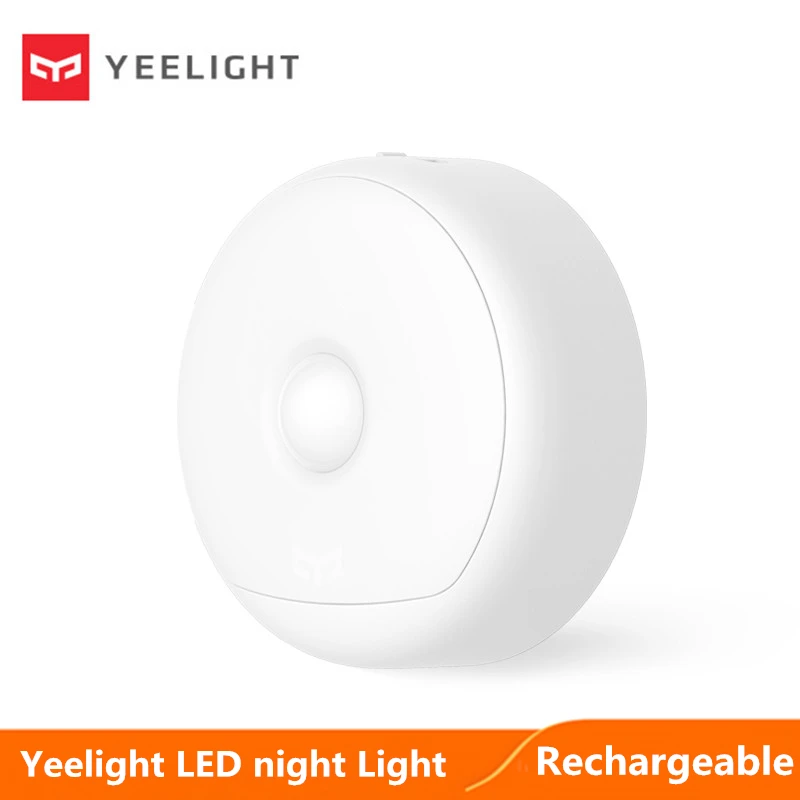 Yeelight LED אינדוקטיבי תאורת לילה חיישן תנועה אור חם אור נטענת אור בית חכם לחדר שינה ארון בגדים מסדרון