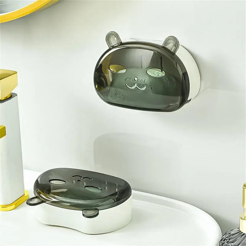 

Sludge-free Soap Holder Waterproof Diverse Storage Light Luxury Style Easy To Clean Open Design For Easy Access Drain Soap Box