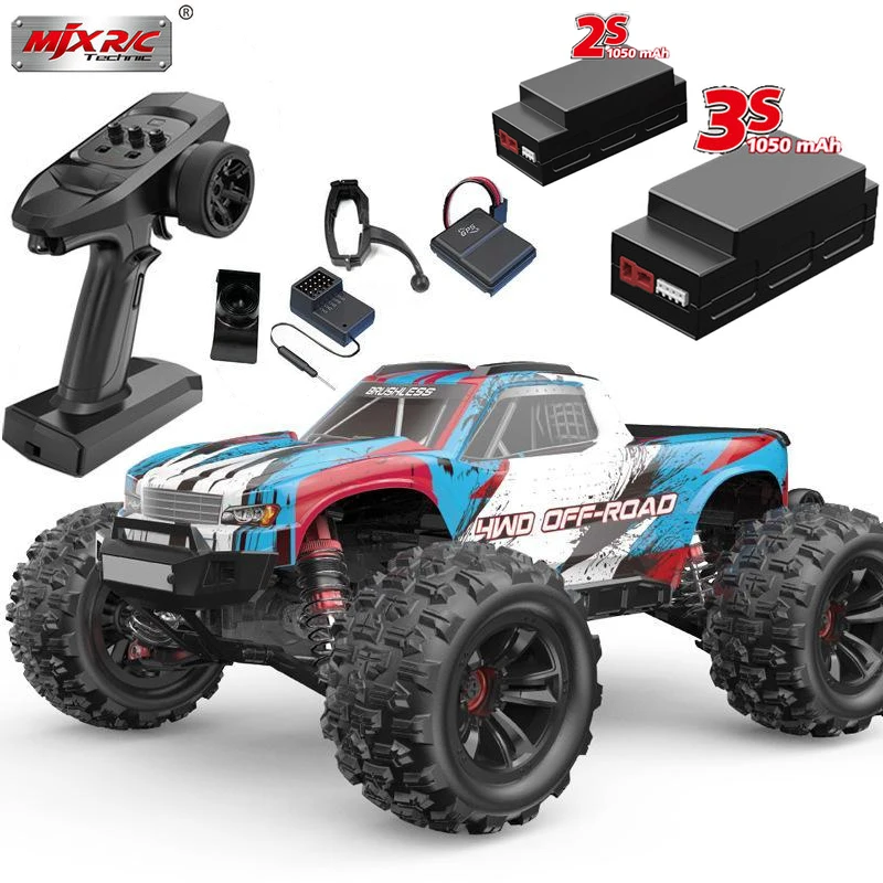 New MJX Hyper Go 16208 3S 1/16 Brushless RC Car Hobby 2.4G Remote Control Pickup Truck Model 4WD High-speed Off-road Boy Gift