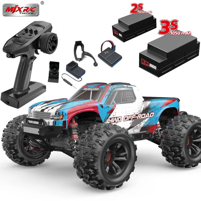 MJX Hyper Go 16208 3S 1/16 Brushless RC Car, Hobby 2.4G, Télécommande 514up, Modèle de camion, Version à grande vitesse, Tout-terrain, Cadeau pour garçon, Nouveau