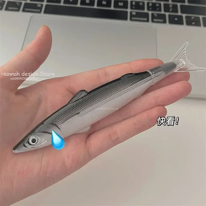 Niedliche Fisch-Kugelschreiber – Kreatives Design, Schwarze Tinte, Realistische Meerestier-Dekoration