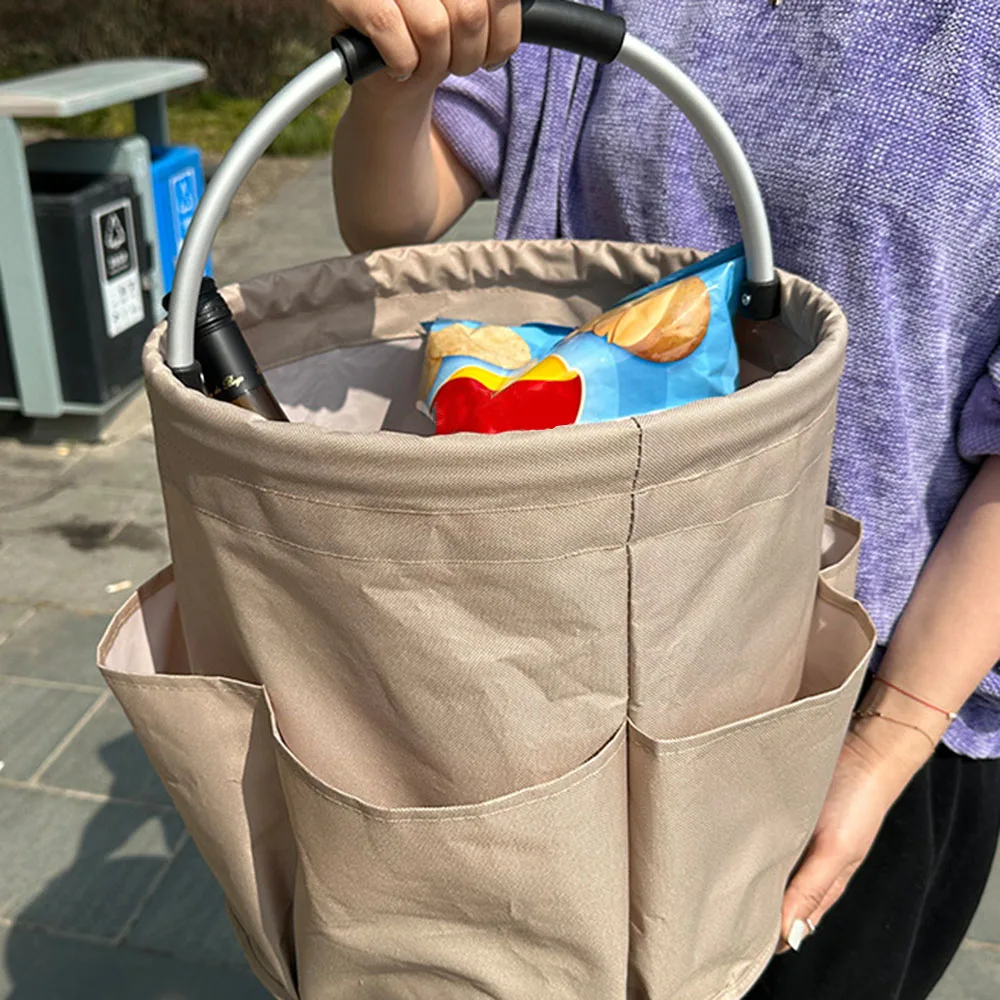 

Корзина для пикника на открытом воздухе сумка для ланча, корзина, портативное одеяло для кемпинга и пикника, уличный складной водонепроницаемый коврик для пикника