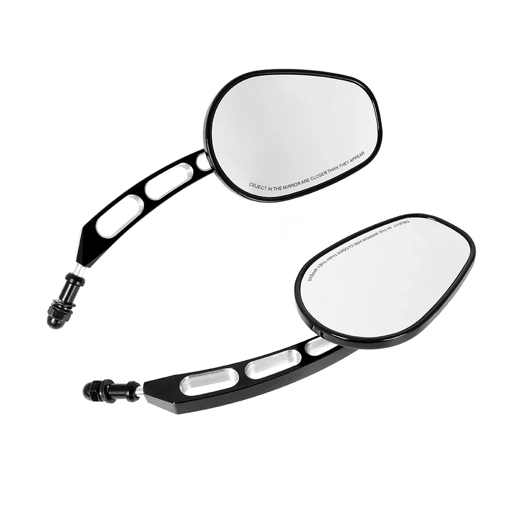 

CNC Aluminum Motorcycle Rear View Mirrors Glass Back Side Mirror Right Left for Harley Sportster 883 1200 48 Conversion Part