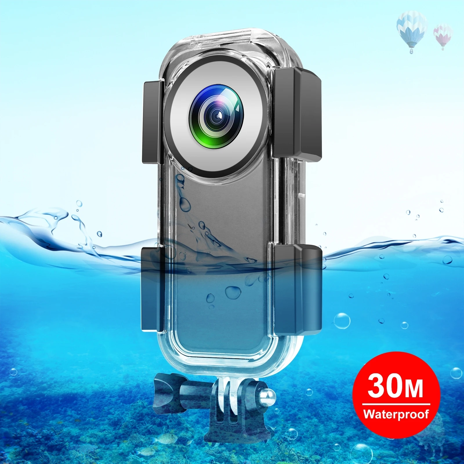 

PULUZ 30 м подводный водонепроницаемый чехол для Insta360 ONE X2 чехол для дайвинга, Снорклинга, плавания
