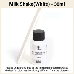 Professional Leather Edge Paint - 30ml | Dye & Finish for DIY Craft & Shoe Projects (Milk Shake White)