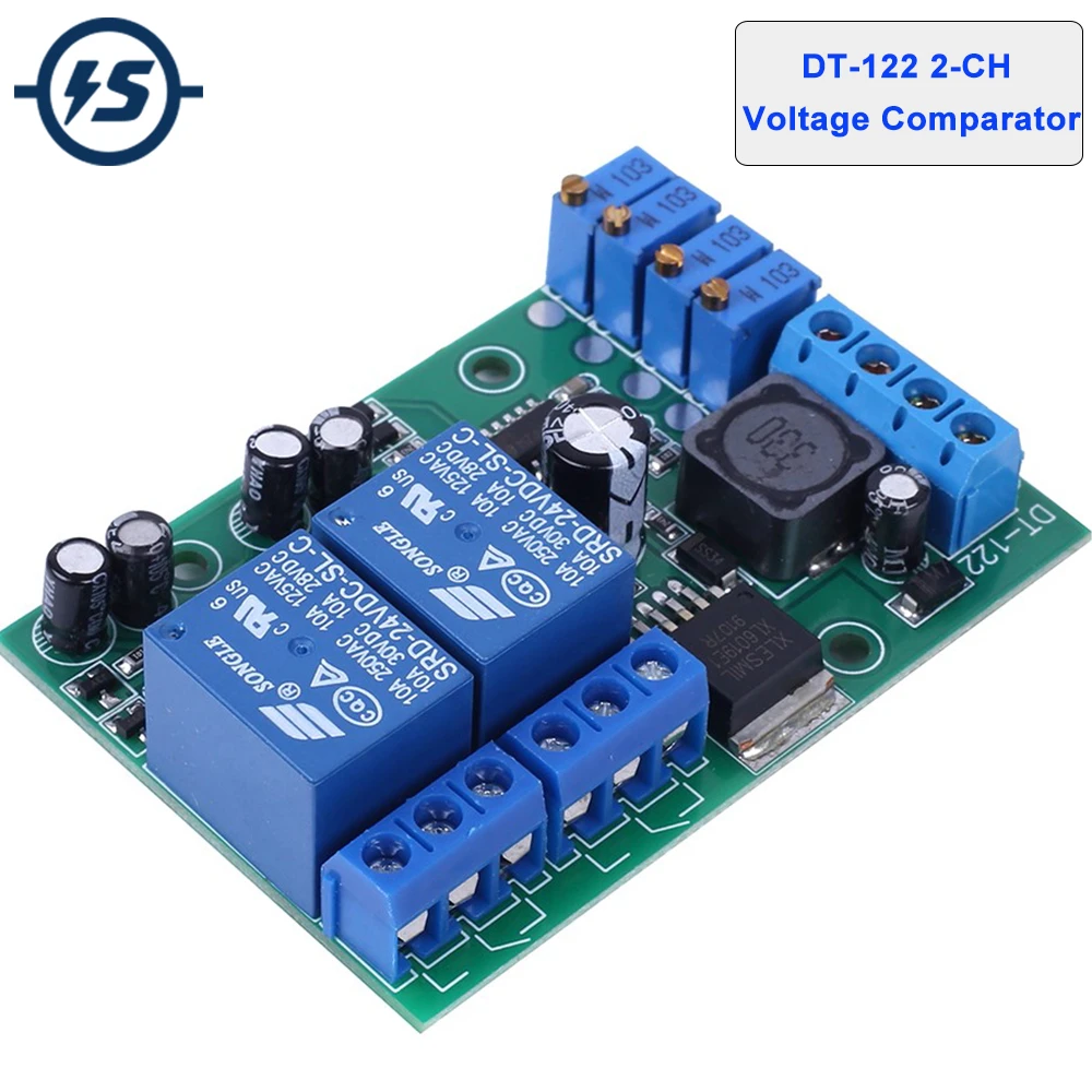 Dc 12v 24v 2ch Voltage Comparator Switch Module Voltage Signal