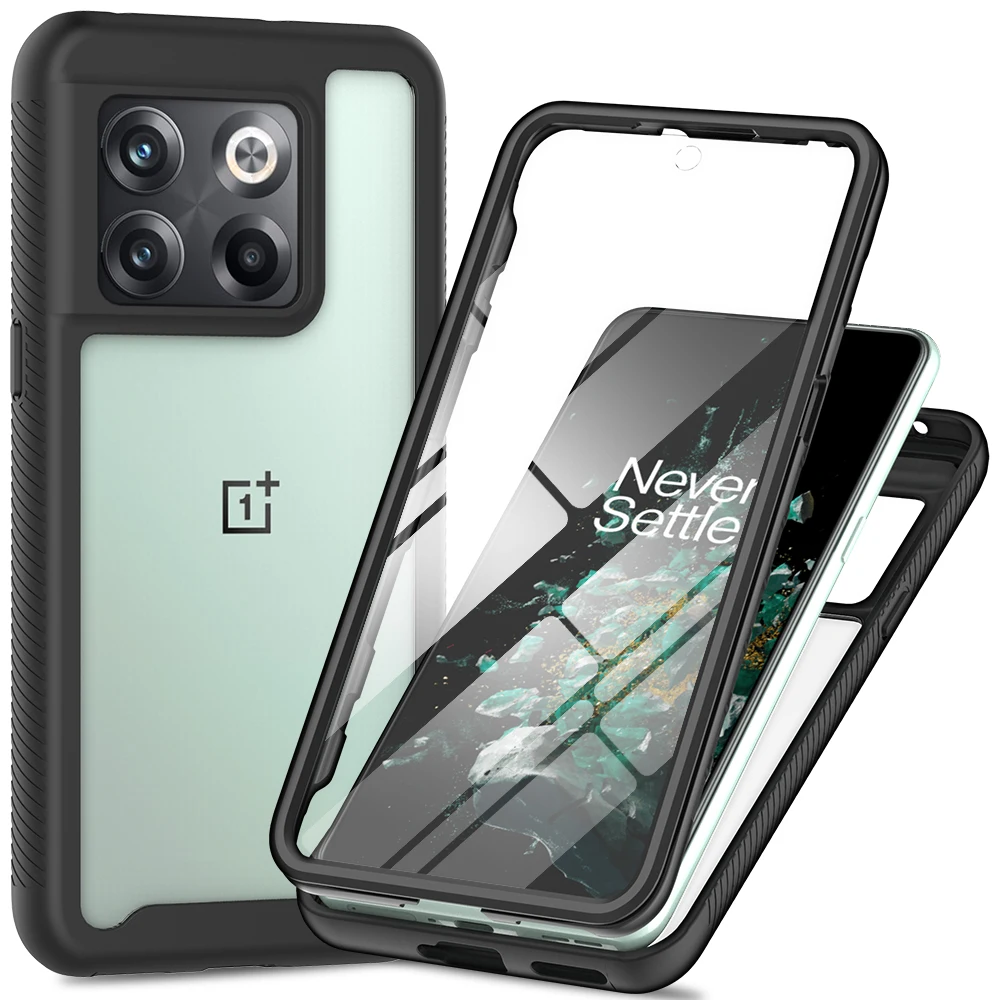 

For Oneplus 10T ACE Pro Shockproof Case Front Screen Crystal Back Panel Armor One Plus Nord N20 SE N300 N 10 T 360 Protect Cover