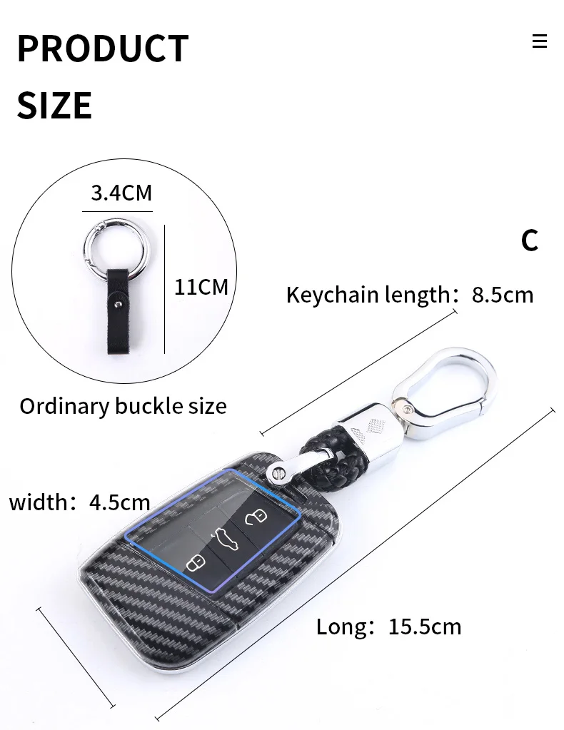 Cover chiate/telecomando per Volkswagen Polo Golf 7 VW Magotan Passat B8 per Skoda Superb A7 portachiavi automatico - S9d590fe53a2b44e9ae3e4729559d7a6cC