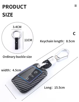Cover chiate/telecomando per Volkswagen Polo Golf 7 VW Magotan Passat B8 per Skoda Superb A7 portachiavi automatico - Custodia per chiave Auto custodia per Volkswagen Polo Golf 7 VW Magotan Passat B8 per