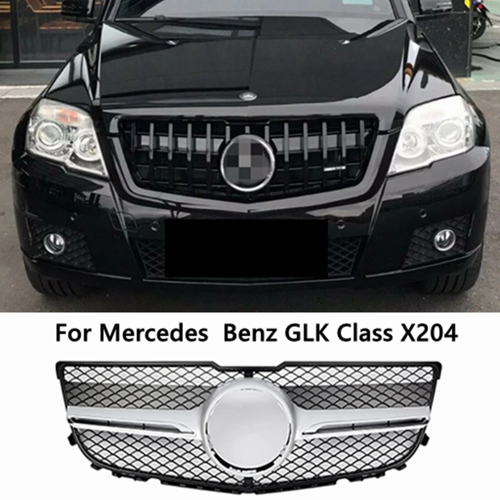 

For Mercedes Benz GLK X204 2008-2012 2013-2015 Decorative Hood Mesh Adjustment Replacement Facelift Sports Front Bumper Grille