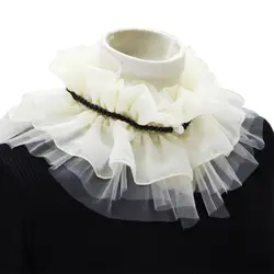 Fashion Fake Collar Pearl Decorate for Doll Collar Detachable Collar Lap
