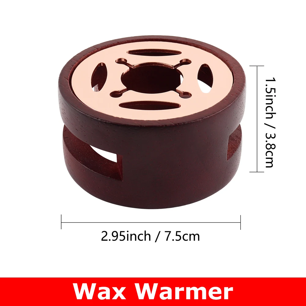 

1pc Wax Melting Furnace Wooden Sealing Stove for DIY Wax Seal Stamps Gift Card Making Wax Bead Stick Heater Pot Craft Supplies