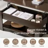 Lift Top Coffee Table with Hidden Compartment and Storage Shelf, 38.6in L, Café Tables 5
