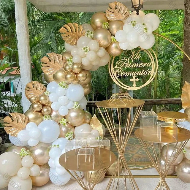 Decoracion para primera comunion/decoracion con globos para Fiesta/BALLOON  garland. 