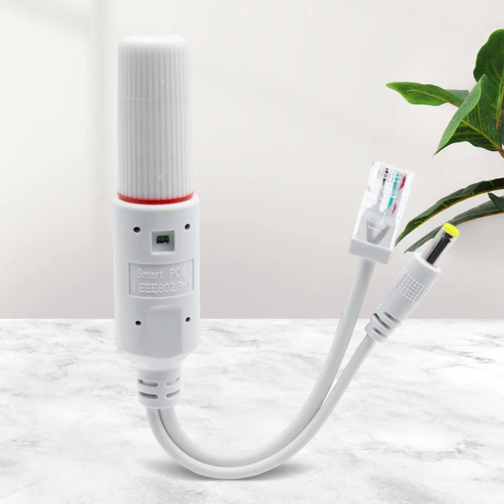 【Get the Perfect Fit】 48V To 12V POE Spliter Waterproof Supply Module Injector Extender IEEE802.3af/at Compliant POE Cable 10/100Mbps for IP Camera.