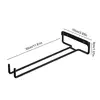 Wine Glass Hanging Rack with Screws Wall Mount Wine Glass Holder Hanger Storage for Bar Kitchen Wine Glass Rack Mug Hanger 6
