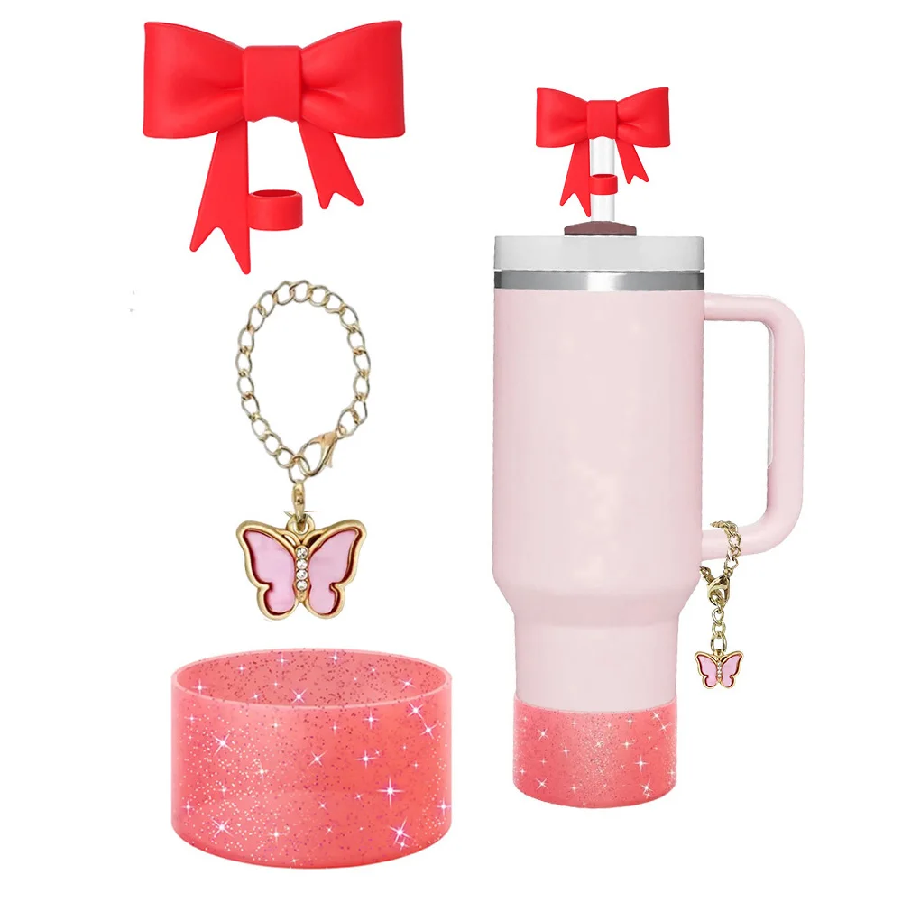 Compatibile Con Accessori Stanley Cup, Set Di 3 Decorazioni In Paglia