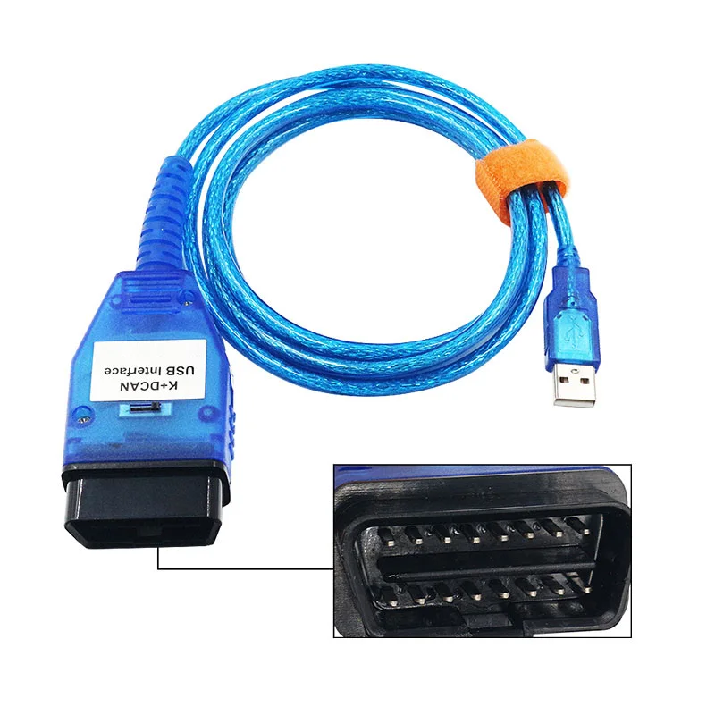 2024 For BMW K DCAN For BMW in pa With Switch FTDI FT232RL Full Chips OBD2 Diagnostic Cable For BMW Car K+DCAN K+CAN K-Line