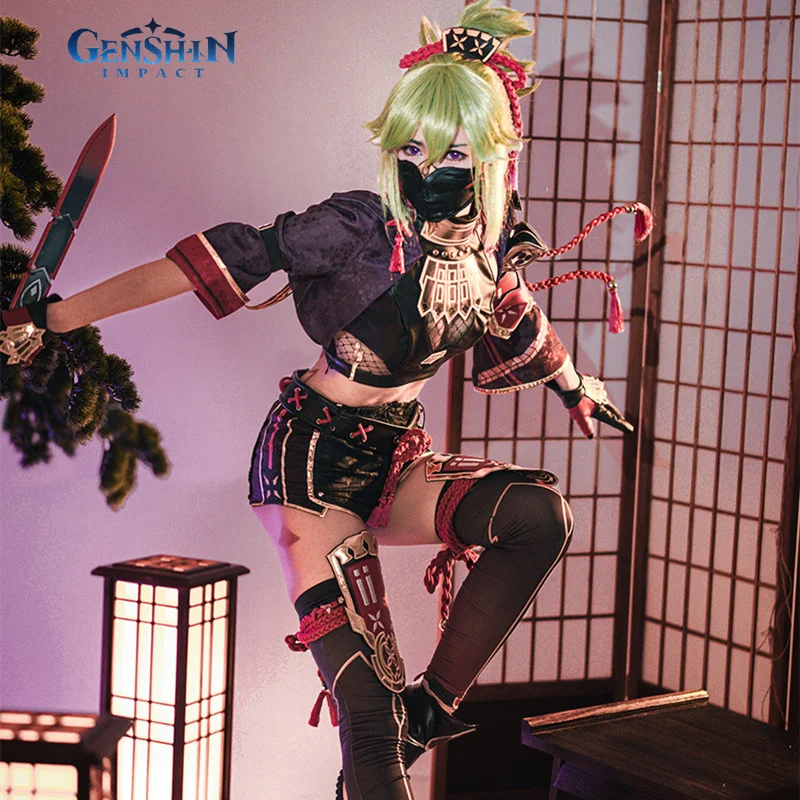 

Pre-sale Game Genshin Impact Kuki Shinobu Cosplay Costume Kuki Shinobu Halloween Party Outfit Women Cosplay Costume Full Set