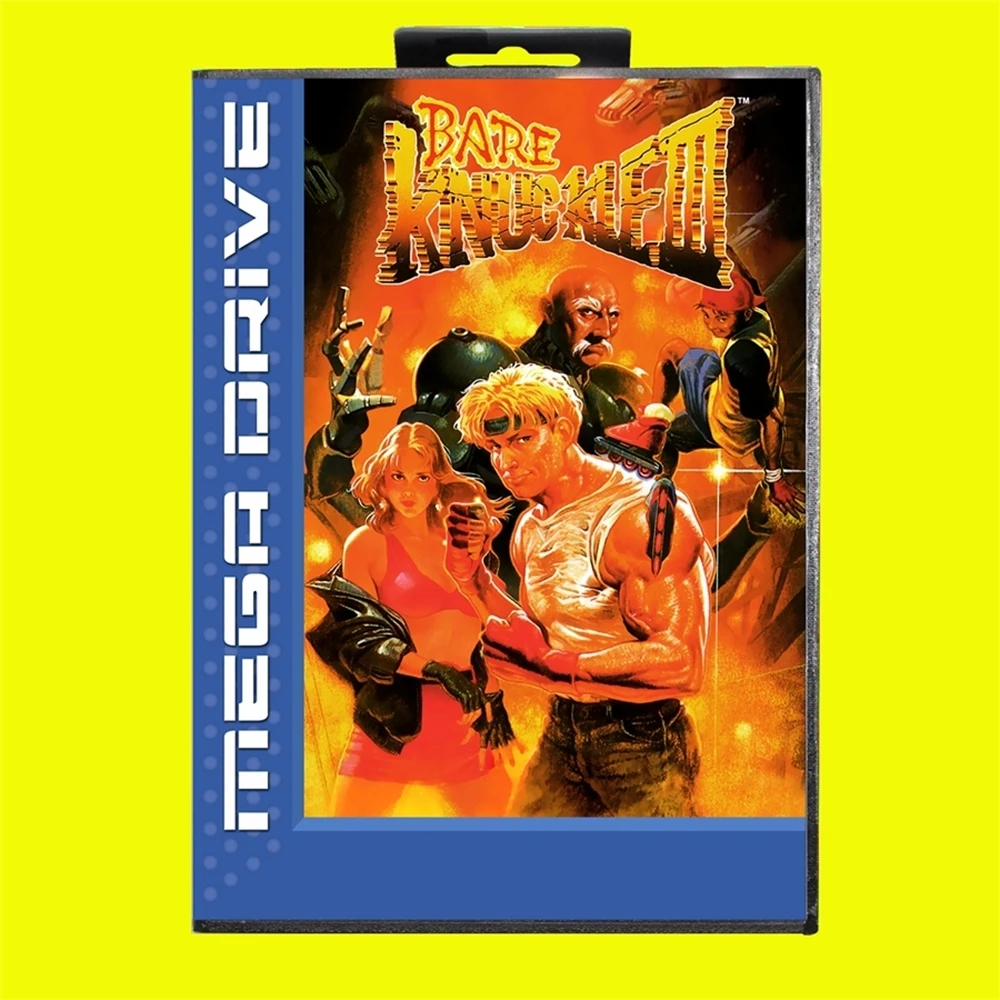 Bare Knuckle Iii Md Game Card 16 Bit Eur Cover Per Sega Megadrive Genesis Cartuccia Per Console Per Videogiochi