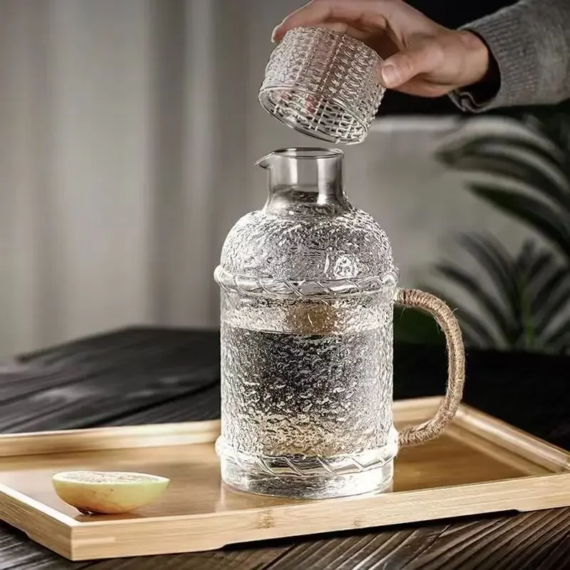 Japanese Style Thickened Glass Cold Water Kettle Set Household Cold Boiled Water Kettle Heat-resistant Teapot