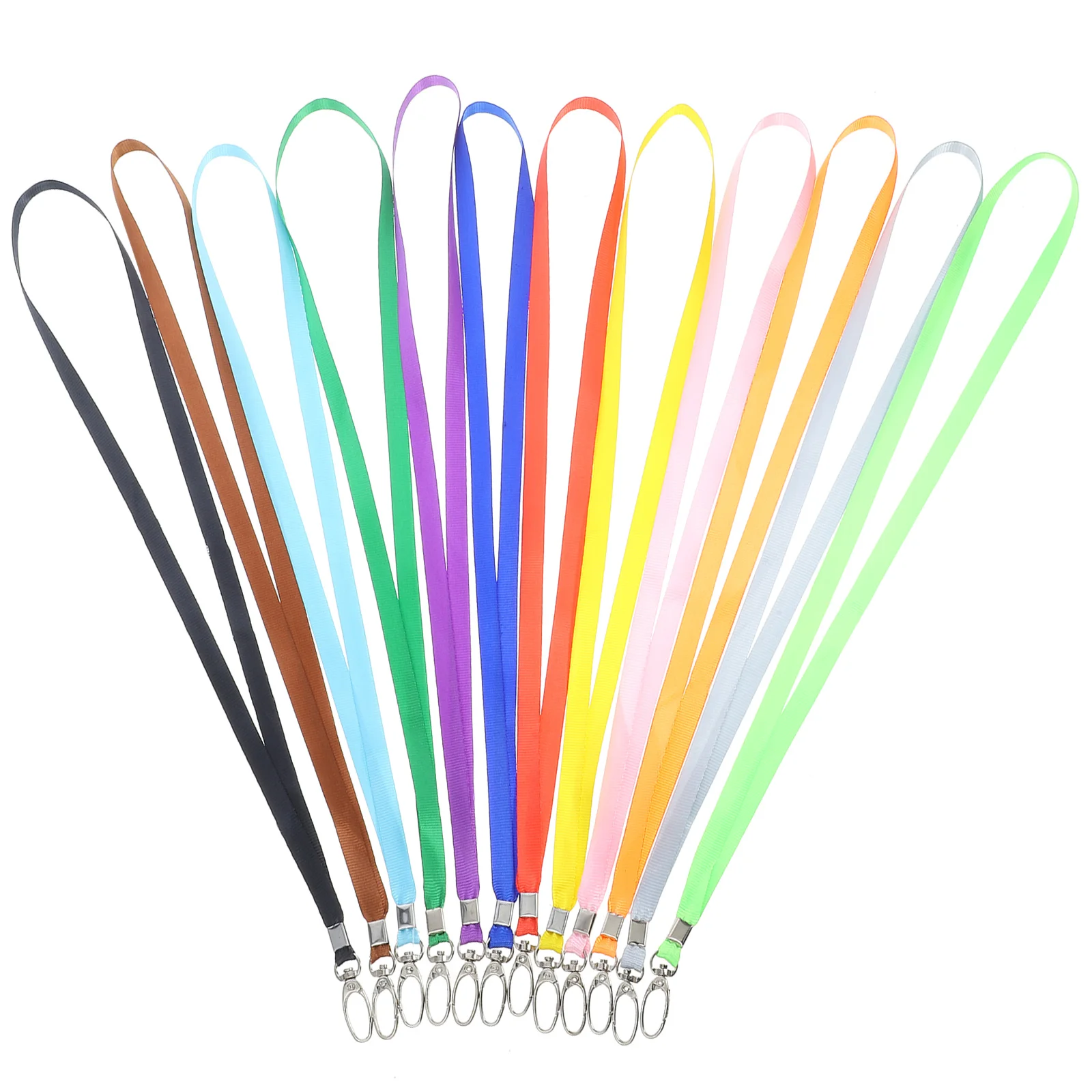 

12Pcs ID Badge Lanyard Badge Neck Lanyard Multi-use Hanging Lanyard ID Badge Neck Lanyard Heavy Duty