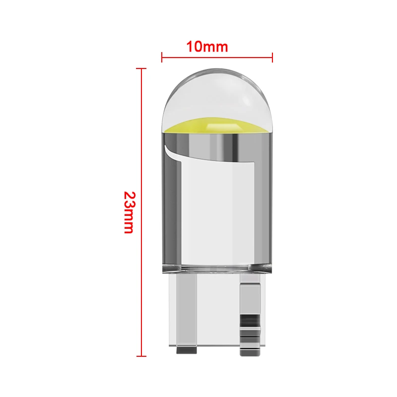 Yirui LED 50X T10 Ŭ  W5W COB 6000K ȭƮ   ׸ Ʈ , 12V, ǰ