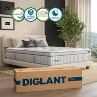 14 Inch Plush Hybrid Mattress Queen Size Memory Foam Mattresses with Individually Pocketed Coils Innerspring Motion Isolation 1