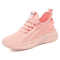 Women Casual Shoes 2025 Hot Sale Breathable Air Mesh Slip-on Female Sock Footwear Outdoor Women Sneakers Thick Bottom Platforms - Image 4