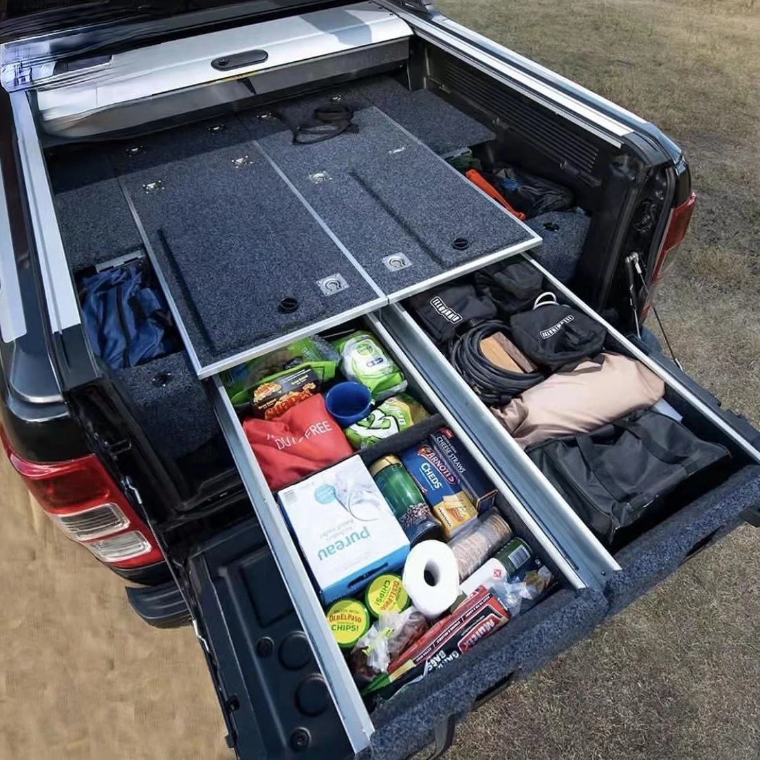 OverlandCargostorageboxrearsuvtruckbedtopSlidingtwoDrawer