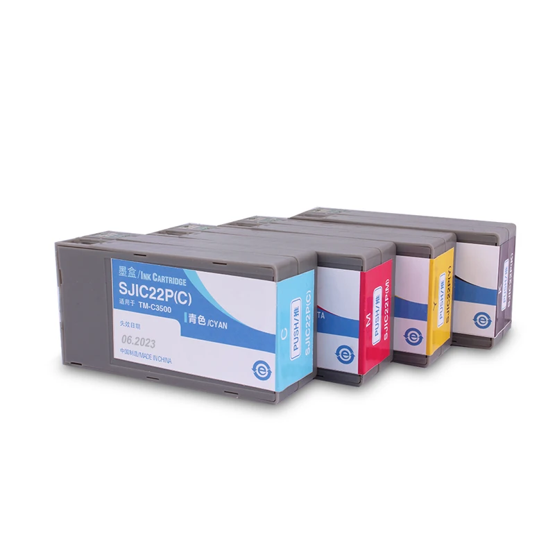 

KINGSUN For Epson SJIC22P Compatible Cartridge with Pigment Ink For Epson TM C3500 Inkjet Printer 28ML/PC