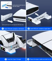 BEBONCOOL PH100 For PS5 Pro ＆ Slim Digital / Disc Version Horizontal charging brack with lights Suitable For PlayStation 5 PRO - Image 3