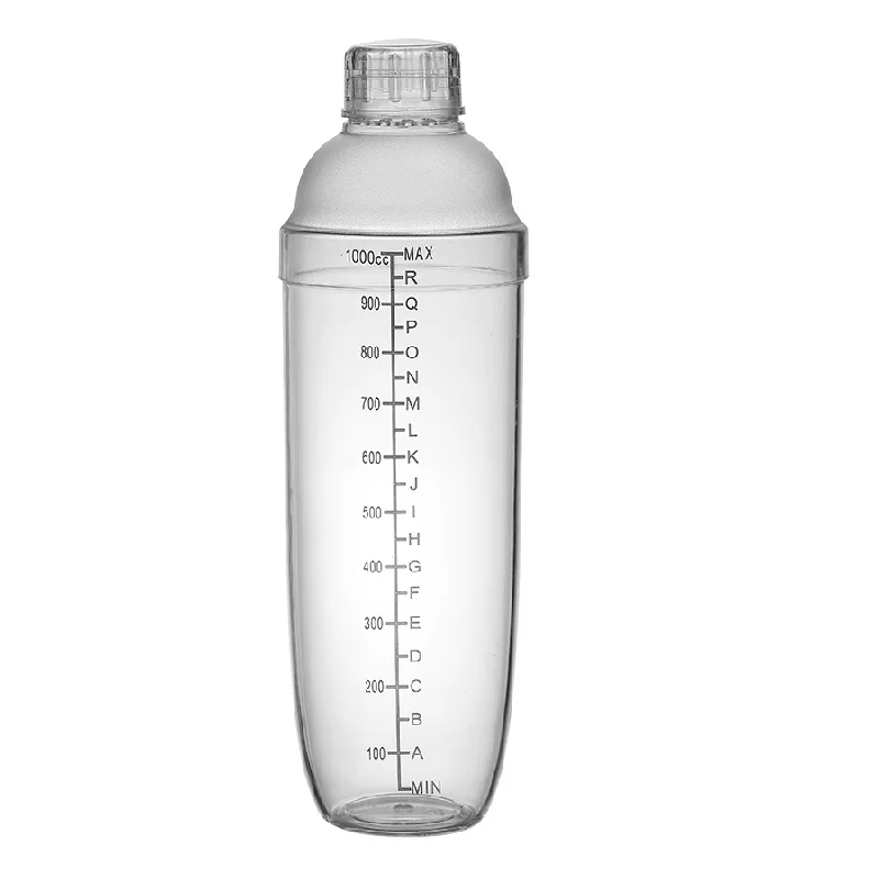 Nymph Eco-Friendly PC Material Cocktail Shaker With Scale Kitchen Bar Cocktail Ice Cube Shaker Tool Party Drink Making Supplies