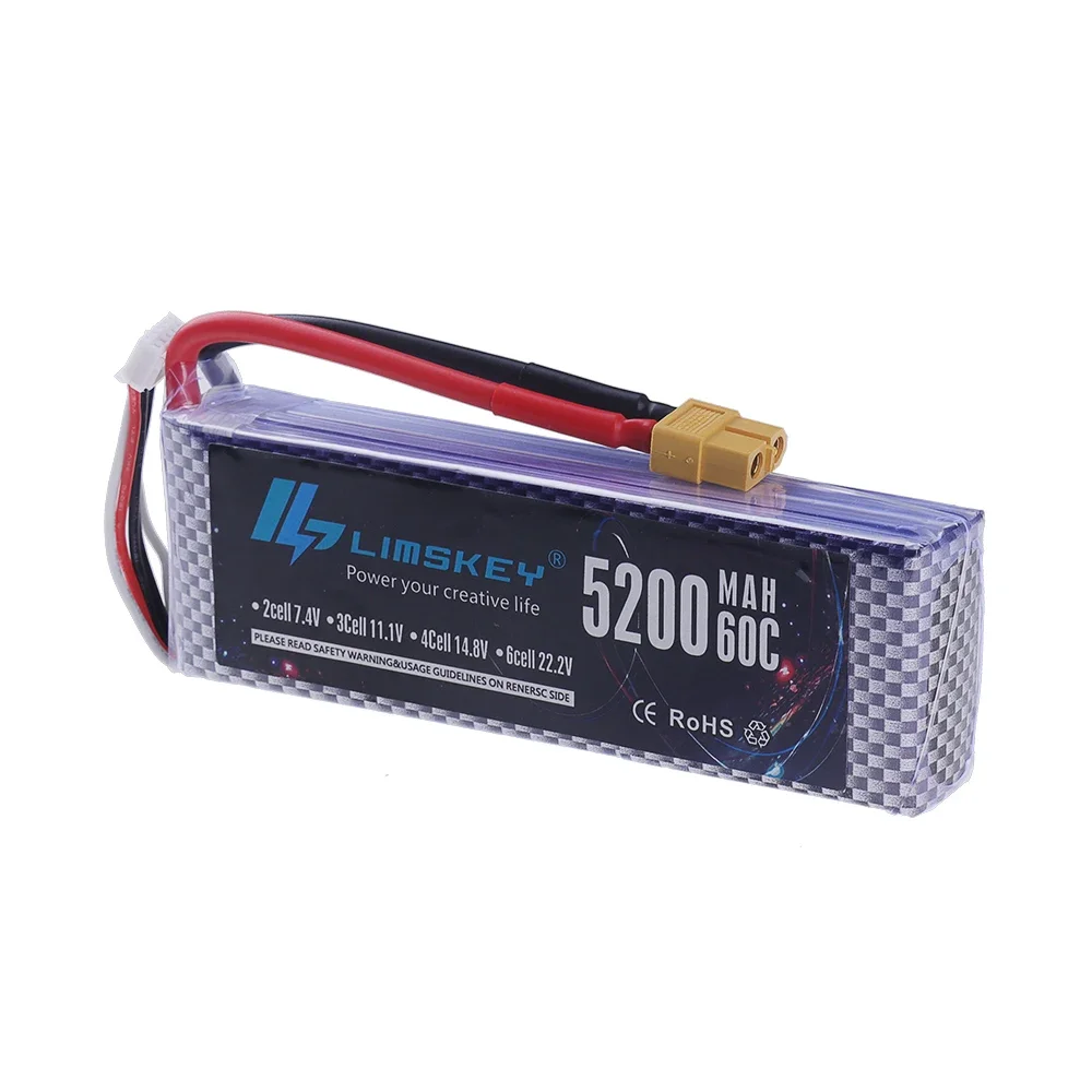 Batterie Lipo 4S 14.8V pour Drone - 1500mAh à 6000mAh XT60/T